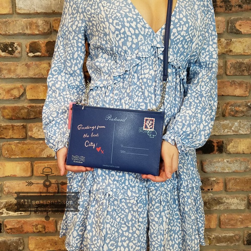 Kate Spade Bon Voyage River Postcard CROSSBODY - Picture 4 of 13
